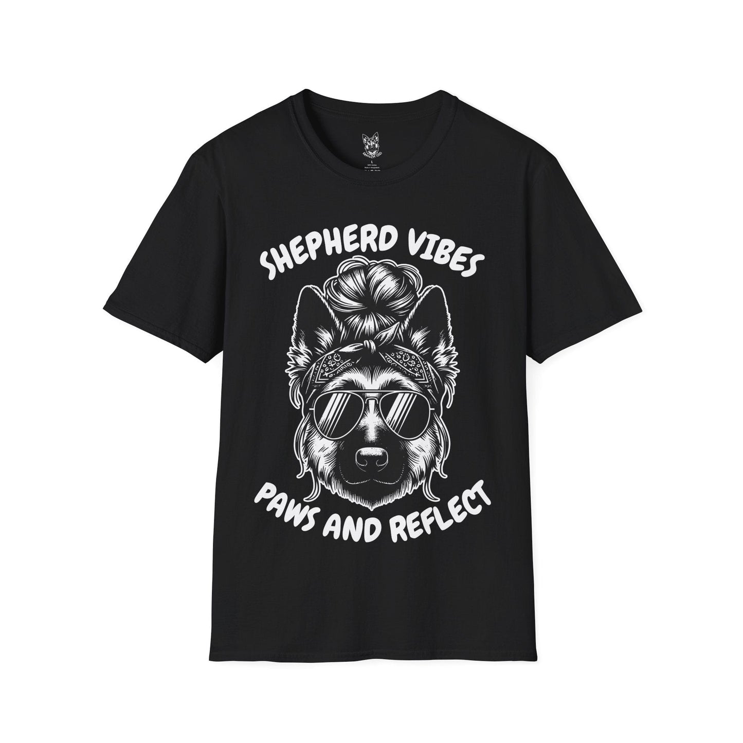 T-Shirt Black / S Paws & Reflect – Zen German Shepherd T-Shirt (UK)