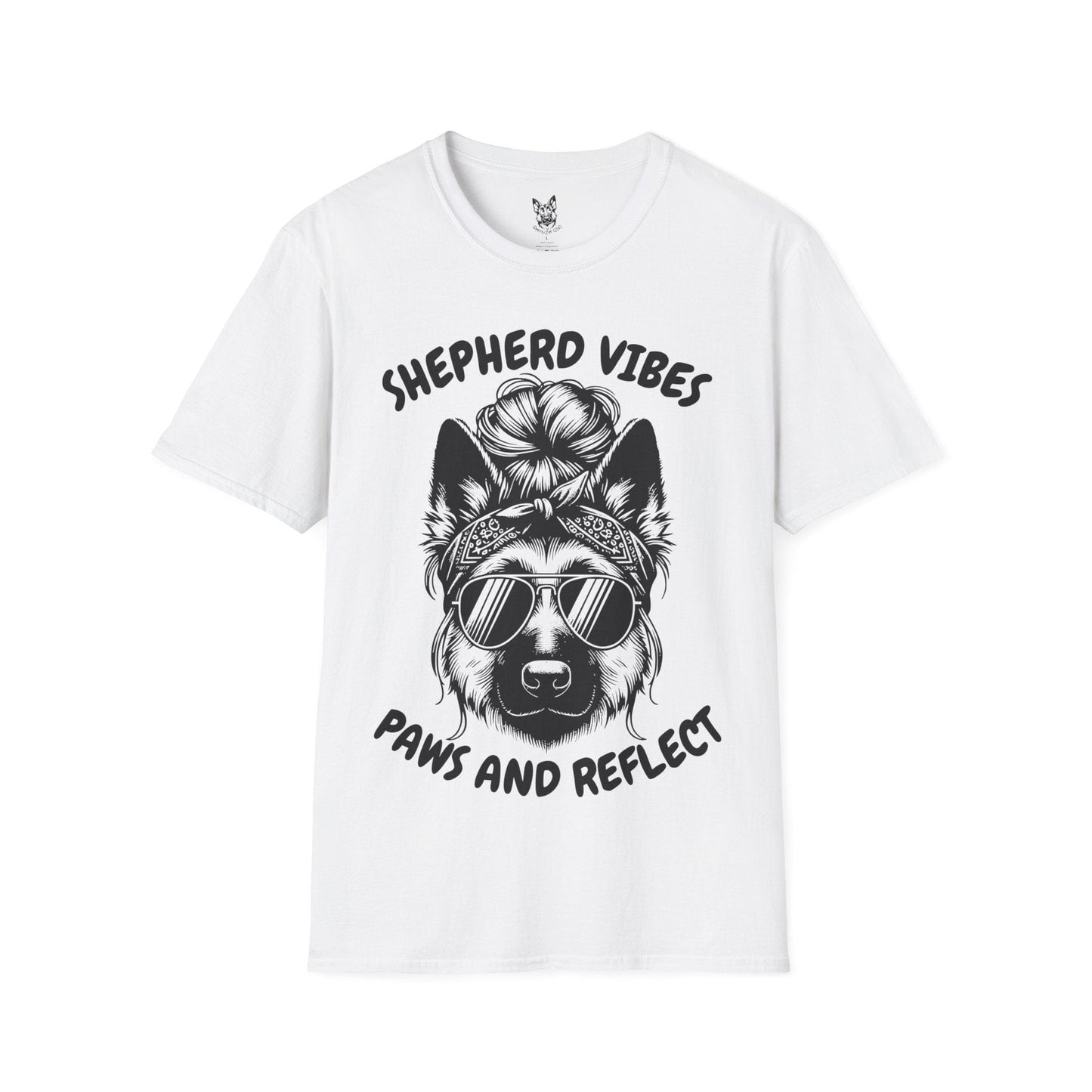 T-Shirt White / S Paws & Reflect – Zen German Shepherd T-Shirt (UK)
