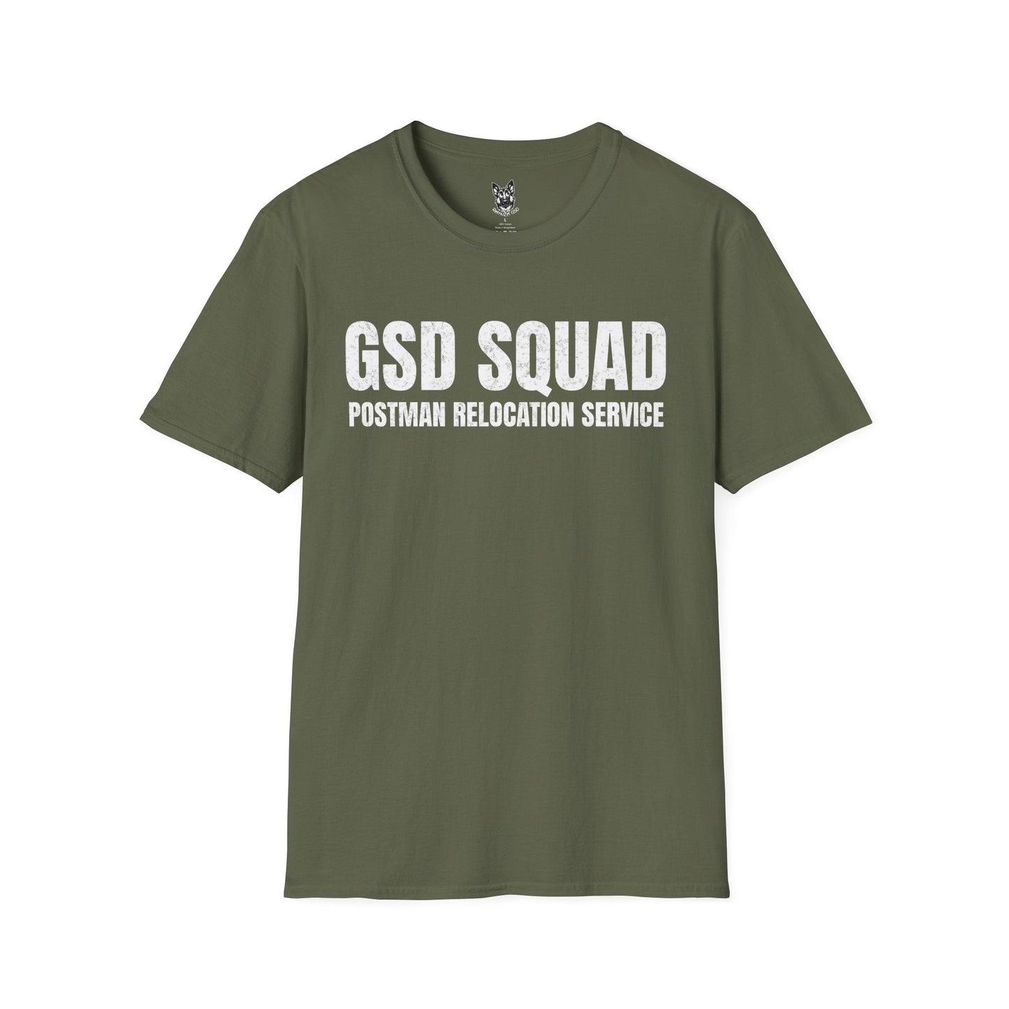 T-Shirt Military Green / S Postman Patrol – Funny German Shepherd T-Shirt (UK)