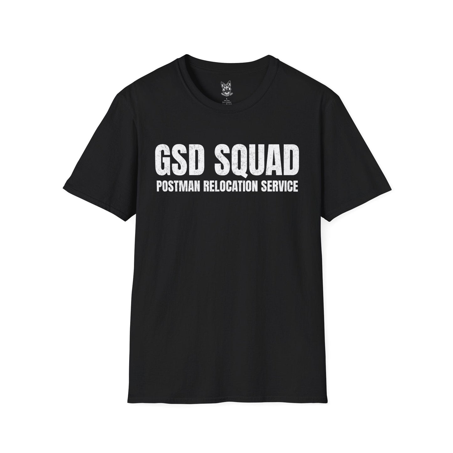 T-Shirt Black / S Postman Patrol – Funny German Shepherd T-Shirt (UK)