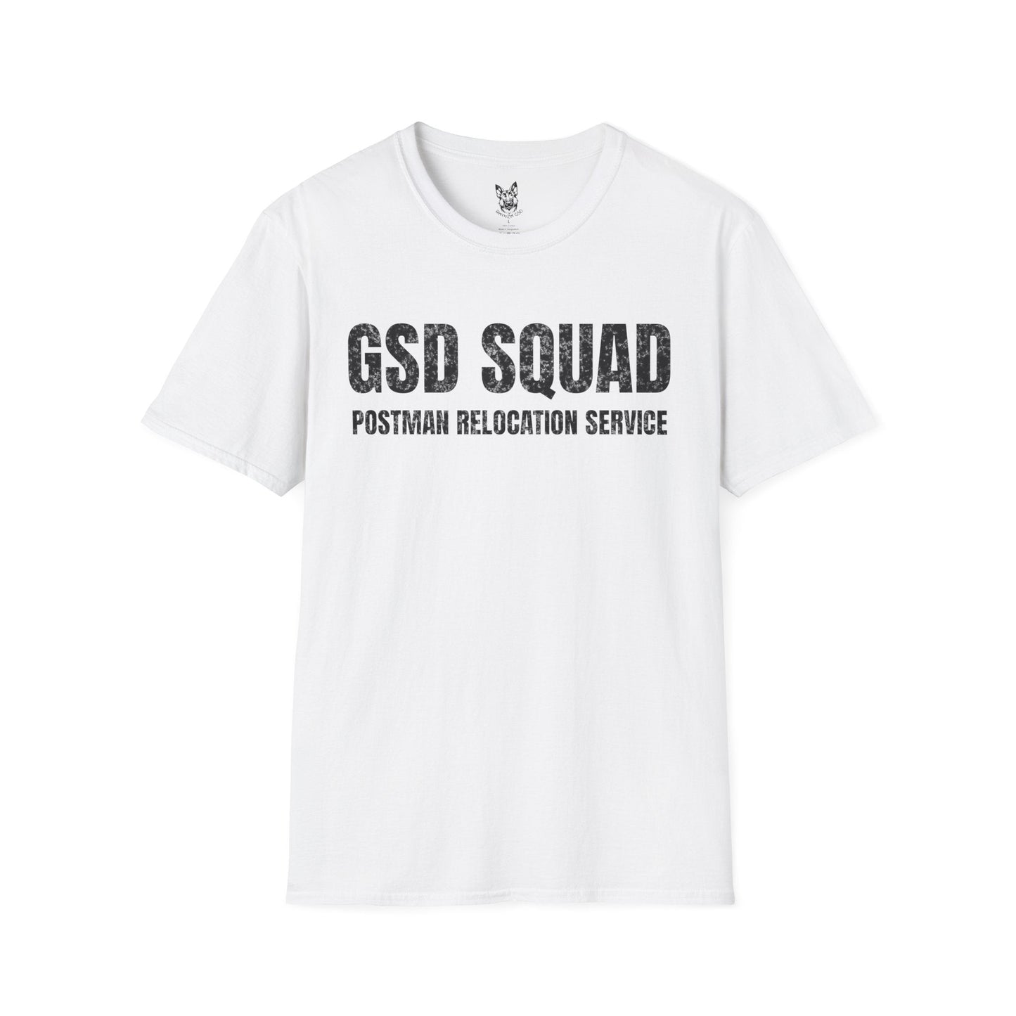 T-Shirt White / S Postman Patrol – Funny German Shepherd T-Shirt (UK)