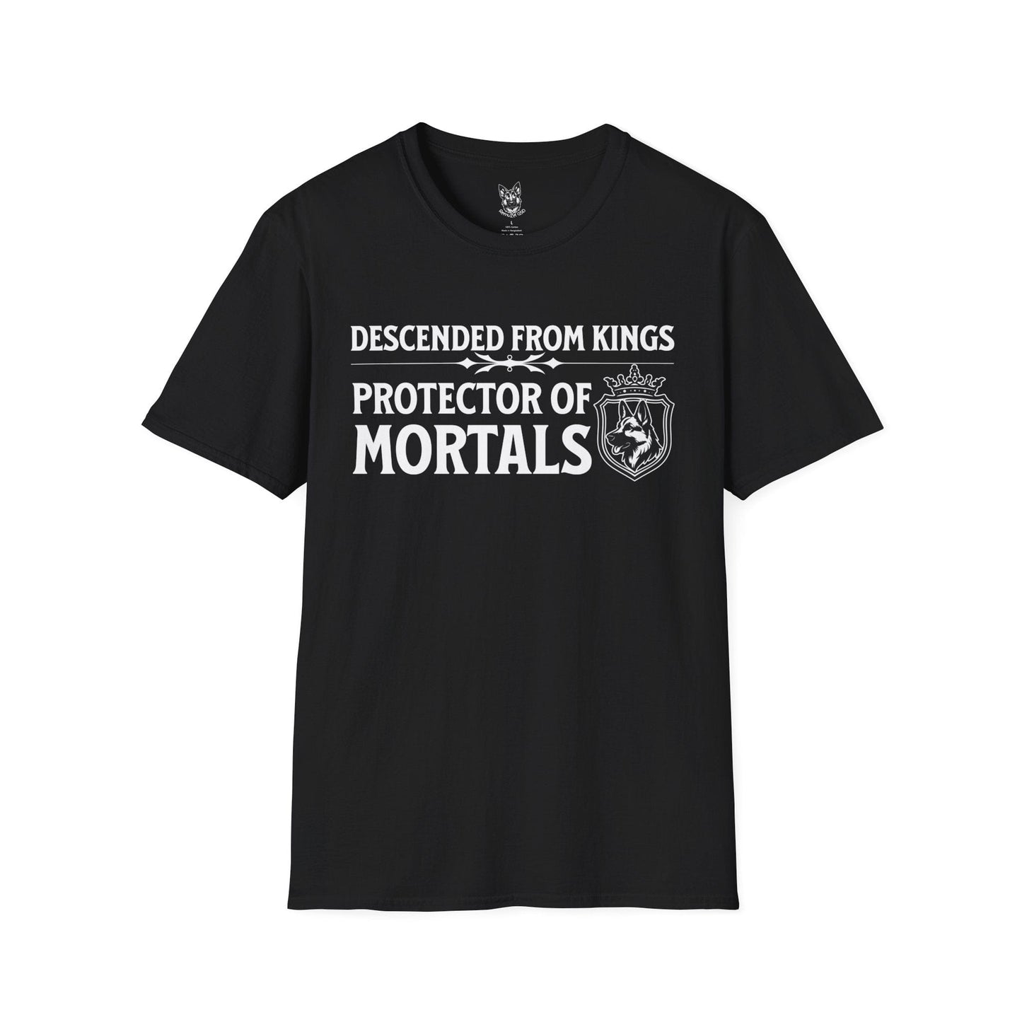 T-Shirt Black / S Protector of Mortals – Regal German Shepherd T-Shirt (UK)