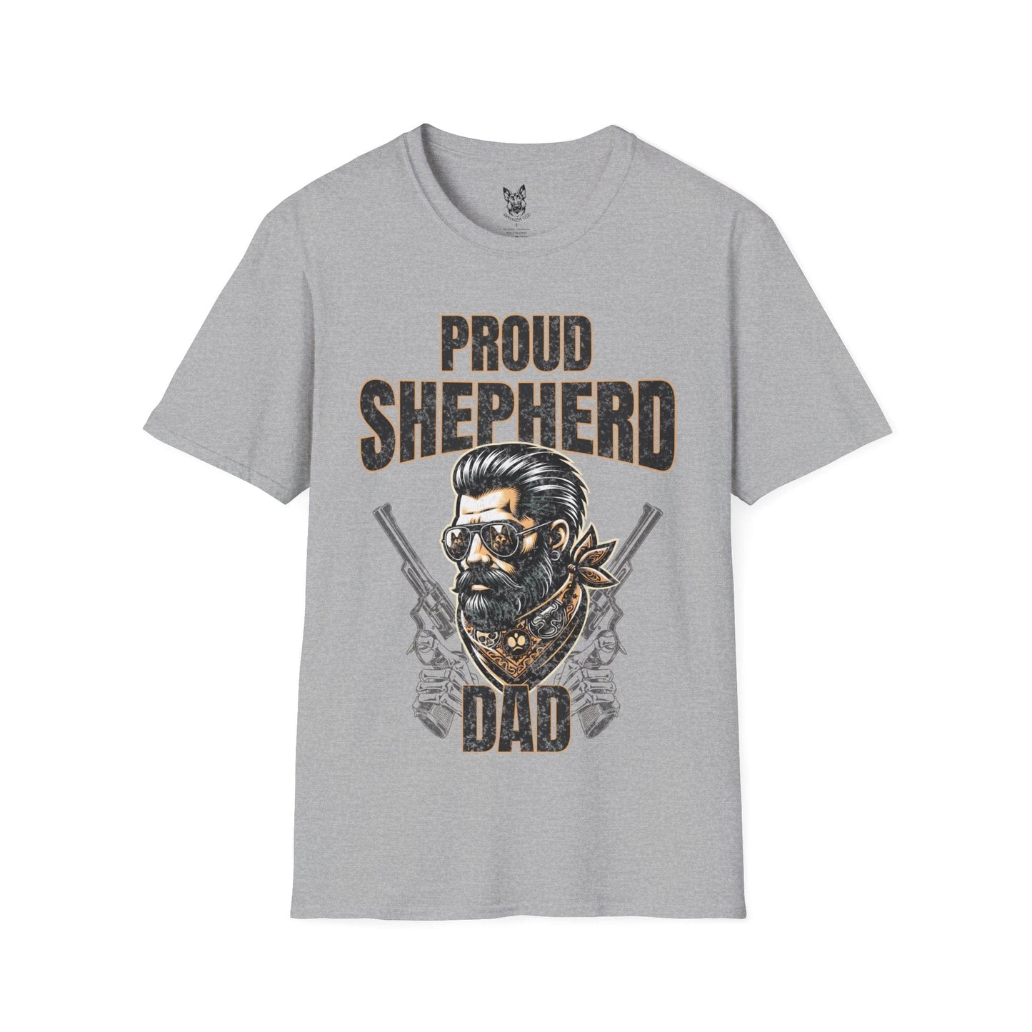 T-Shirt Sport Grey / S Proud Shepherd Dad – Bold German Shepherd T-Shirt (UK)