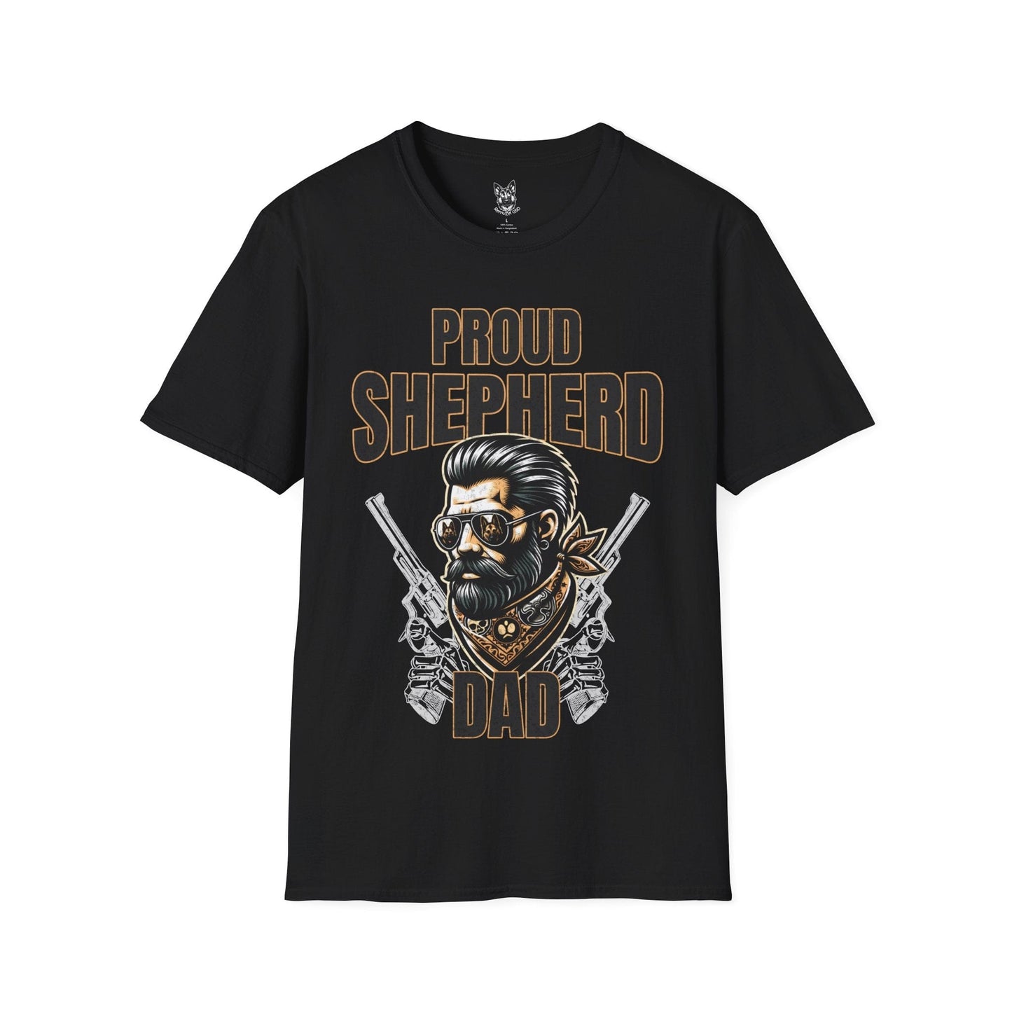 T-Shirt Black / S Proud Shepherd Dad – Bold German Shepherd T-Shirt (UK)