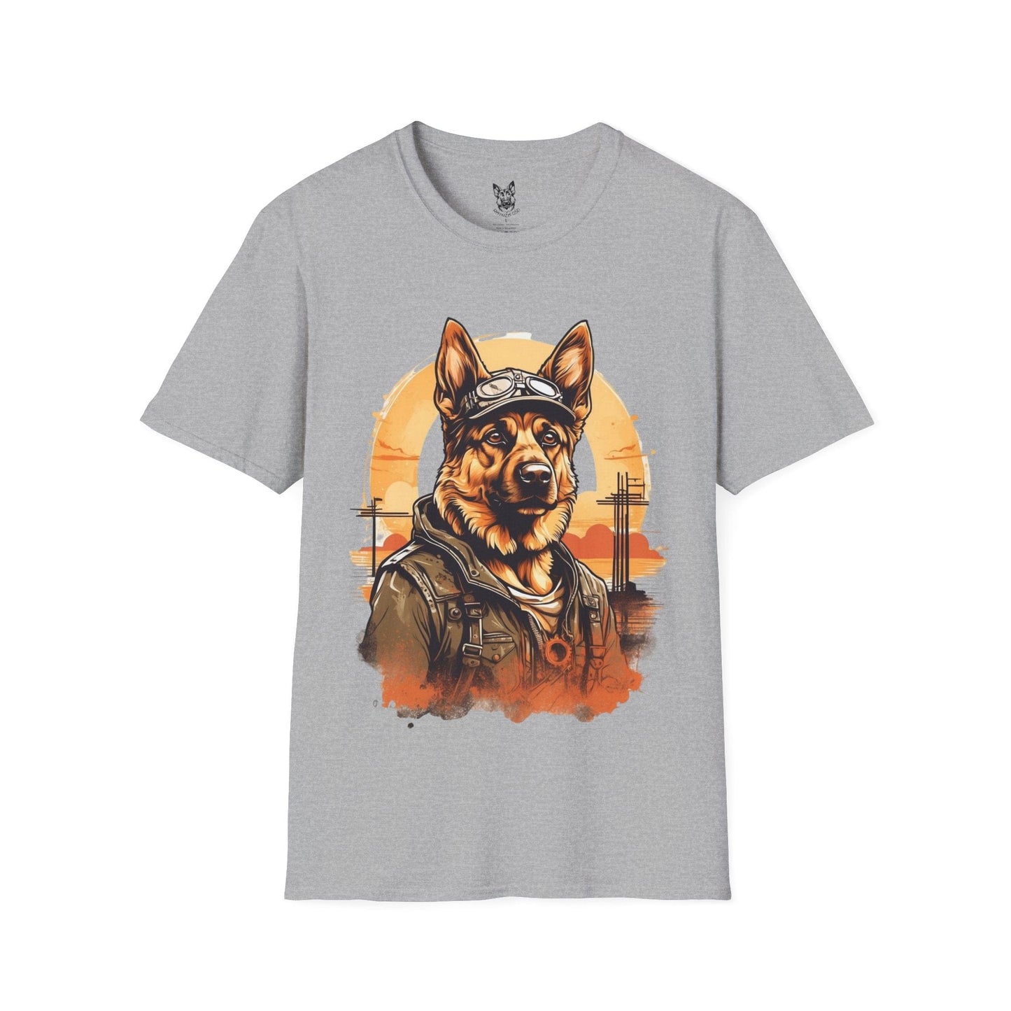 T-Shirt Sport Grey / S Road Warrior – Rugged German Shepherd T-Shirt (UK)