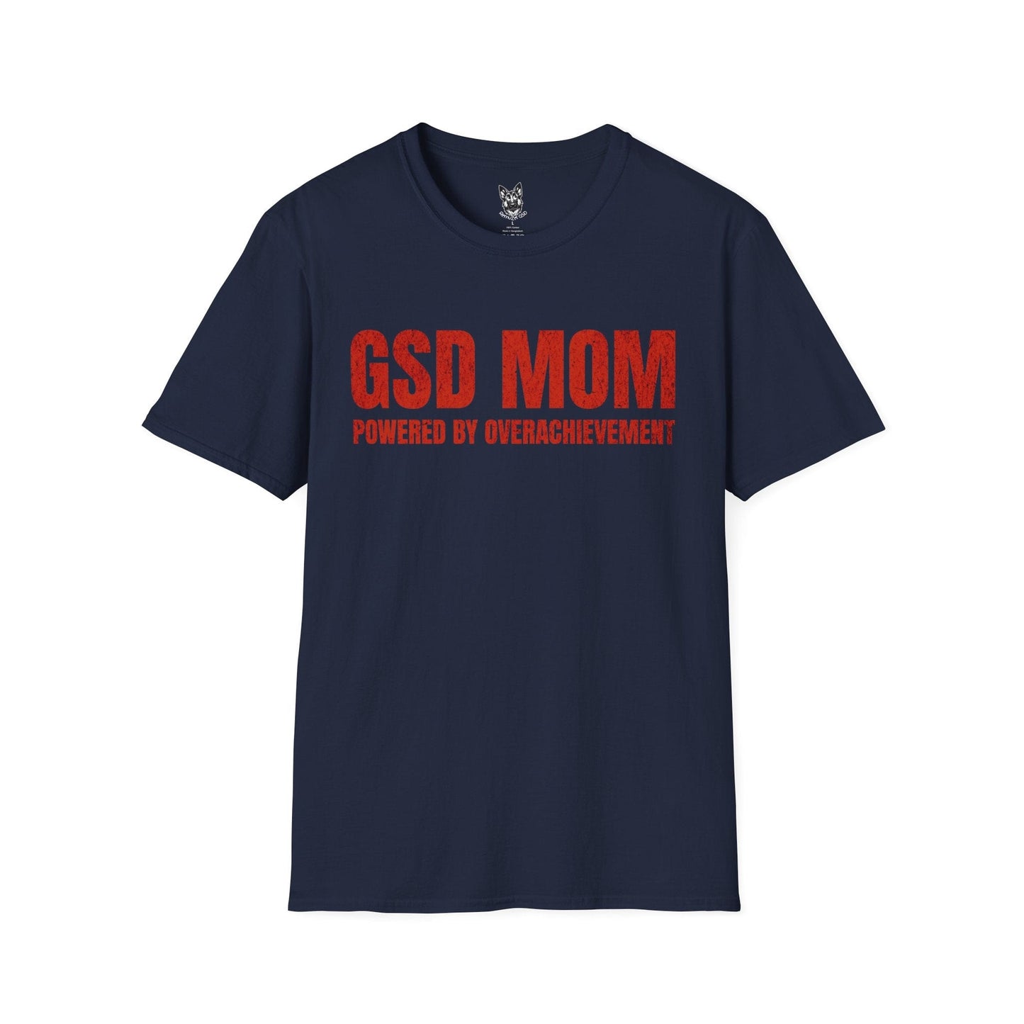 T-Shirt Navy / S Runs on Overachievement – Proud German Shepherd T-Shirt (UK)