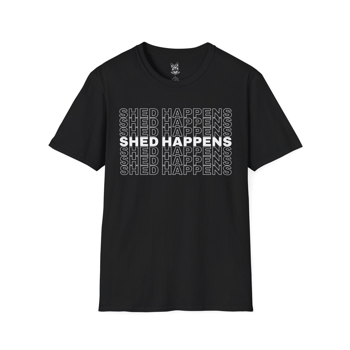 T-Shirt Black / S Shed Happens – Funny German Shepherd T-Shirt (UK)