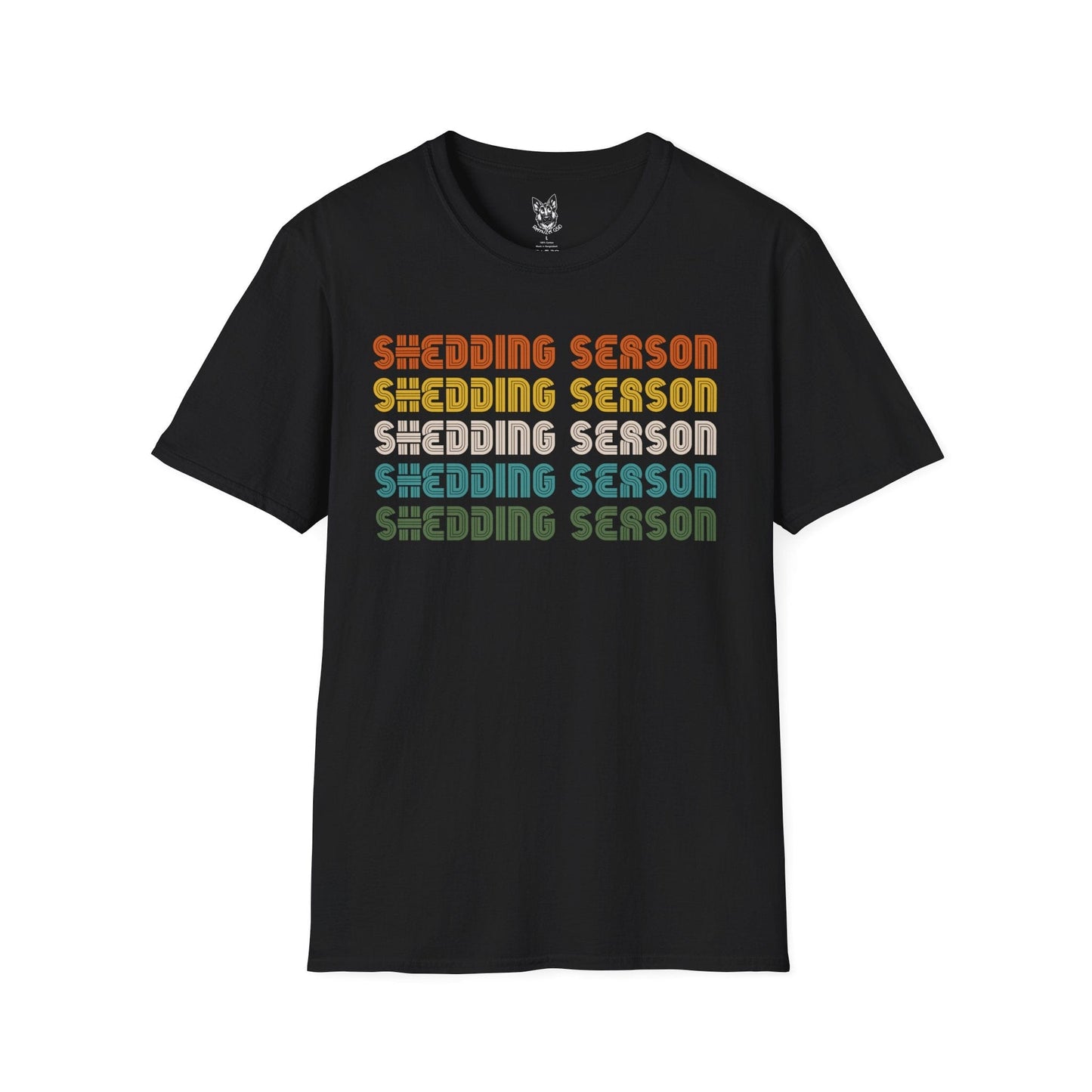 T-Shirt Black / S Shedding Season – Funny German Shepherd T-Shirt (UK)