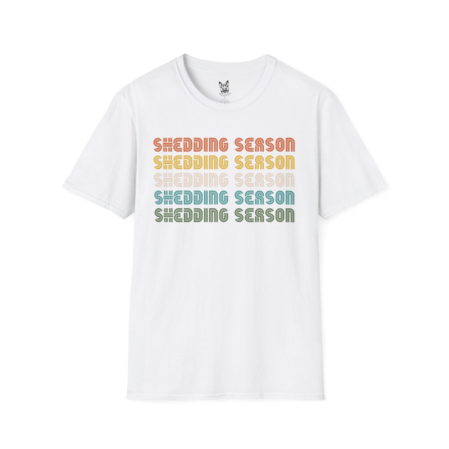 T-Shirt White / S Shedding Season – Funny German Shepherd T-Shirt (UK)