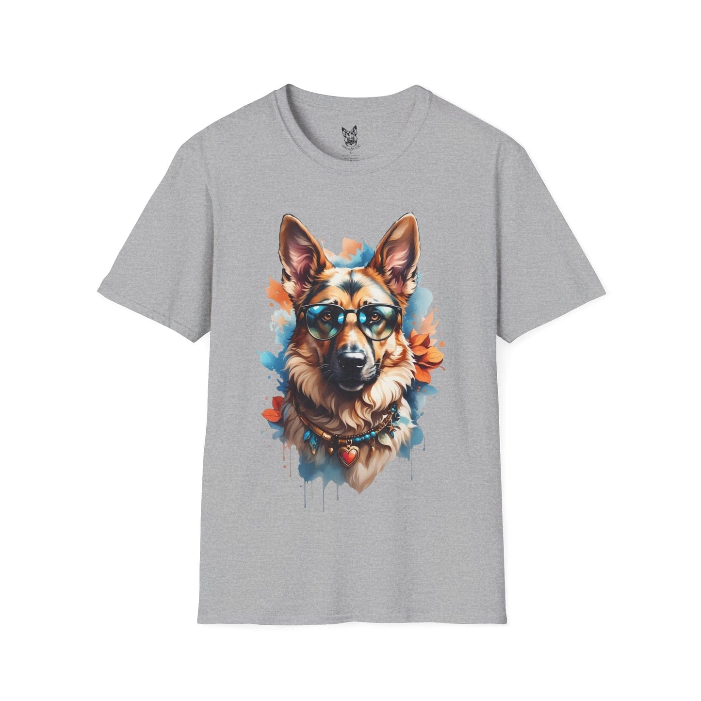 T-Shirt Sport Grey / S Shepherd Chic – Aesthetic German Shepherd T-Shirt (UK)
