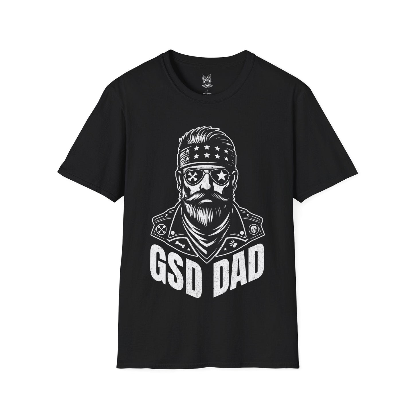 T-Shirt Black / S Shepherd Dad Rockstar – Iconic German Shepherd T-Shirt (UK)