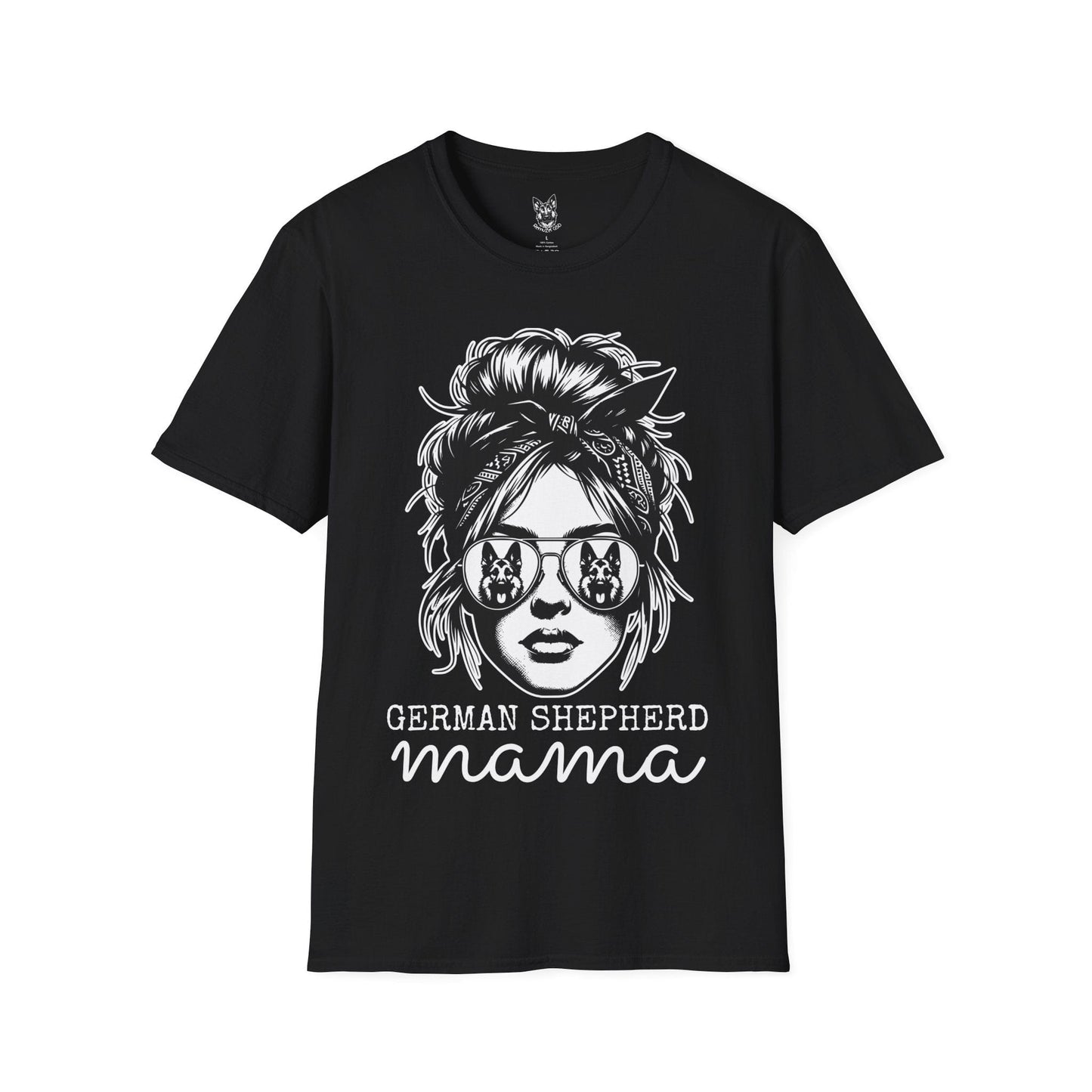 T-Shirt Black / S Shepherd Mama Energy – Sassy German Shepherd T-Shirt (UK)