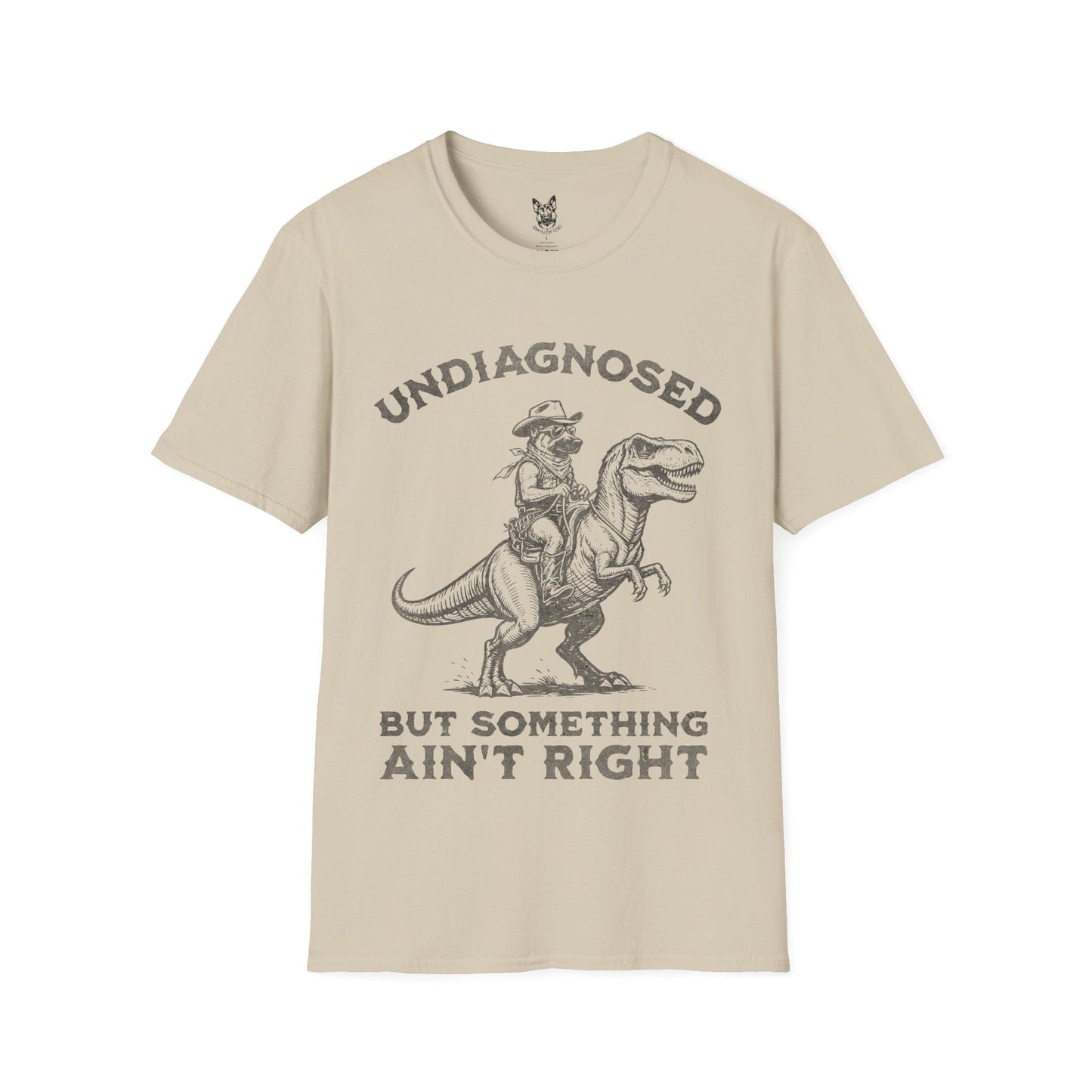 T-Shirt Sand / S Undiagnosed – Absurd German Shepherd T-Shirt (UK)