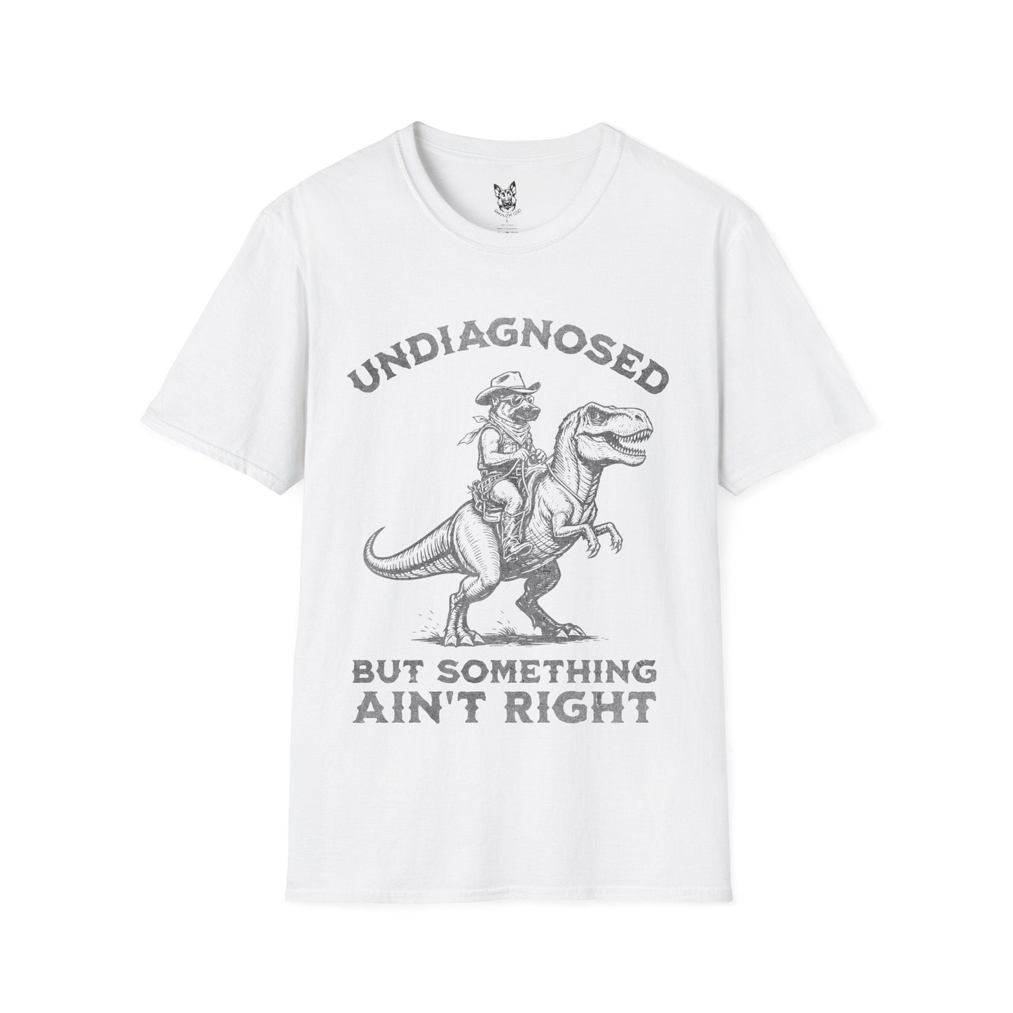T-Shirt White / S Undiagnosed – Absurd German Shepherd T-Shirt (UK)
