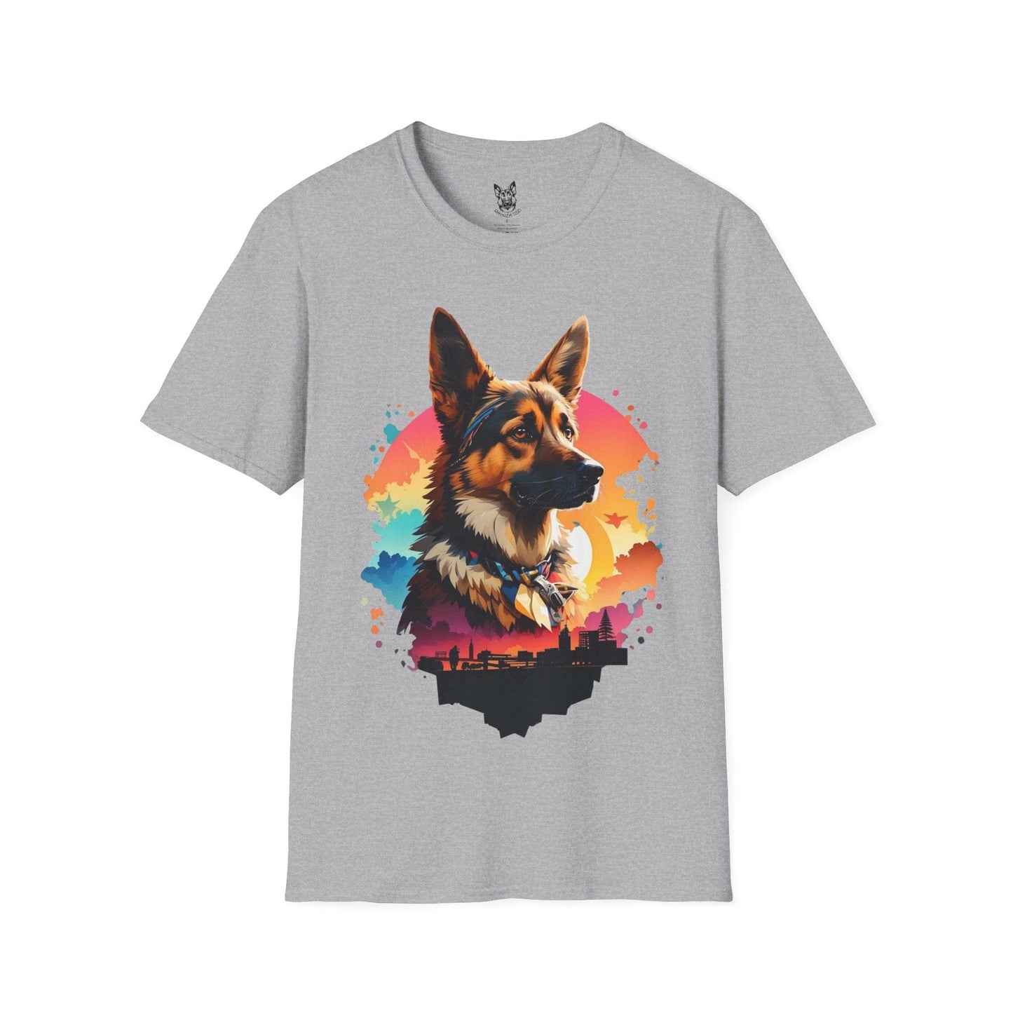 T-Shirt Sport Grey / S Urban Glow – Aesthetic German Shepherd T-Shirt (UK)