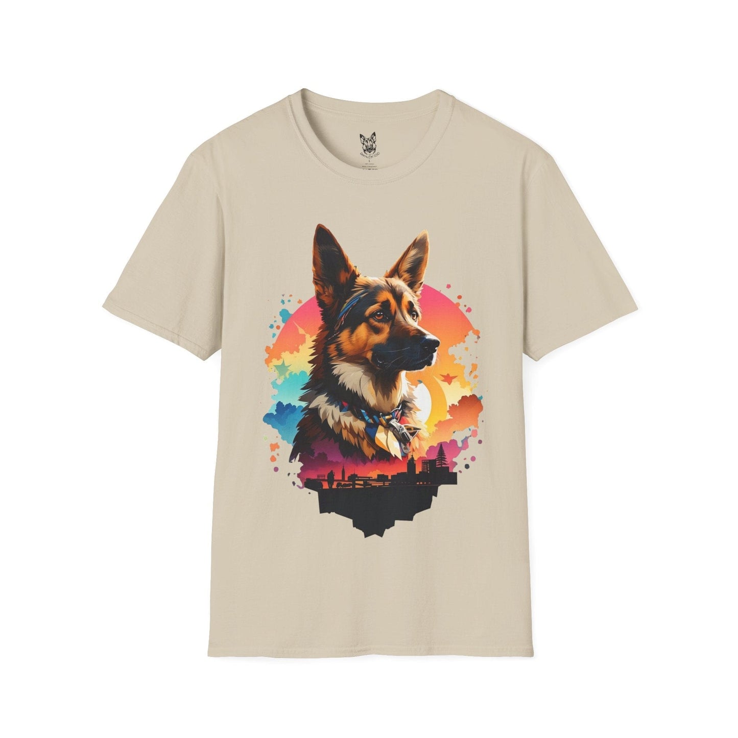 T-Shirt Sand / S Urban Glow – Aesthetic German Shepherd T-Shirt (UK)