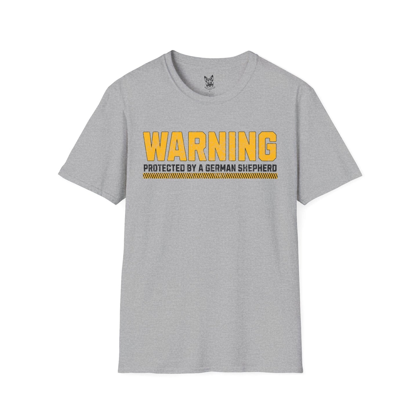 T-Shirt Sport Grey / S Warning: On Duty – Protective German Shepherd T-Shirt (UK)