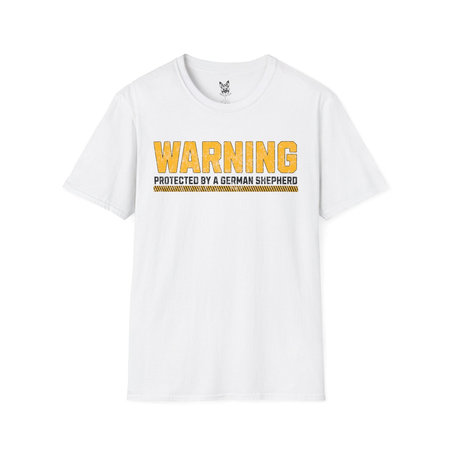 T-Shirt White / S Warning: On Duty – Protective German Shepherd T-Shirt (UK)