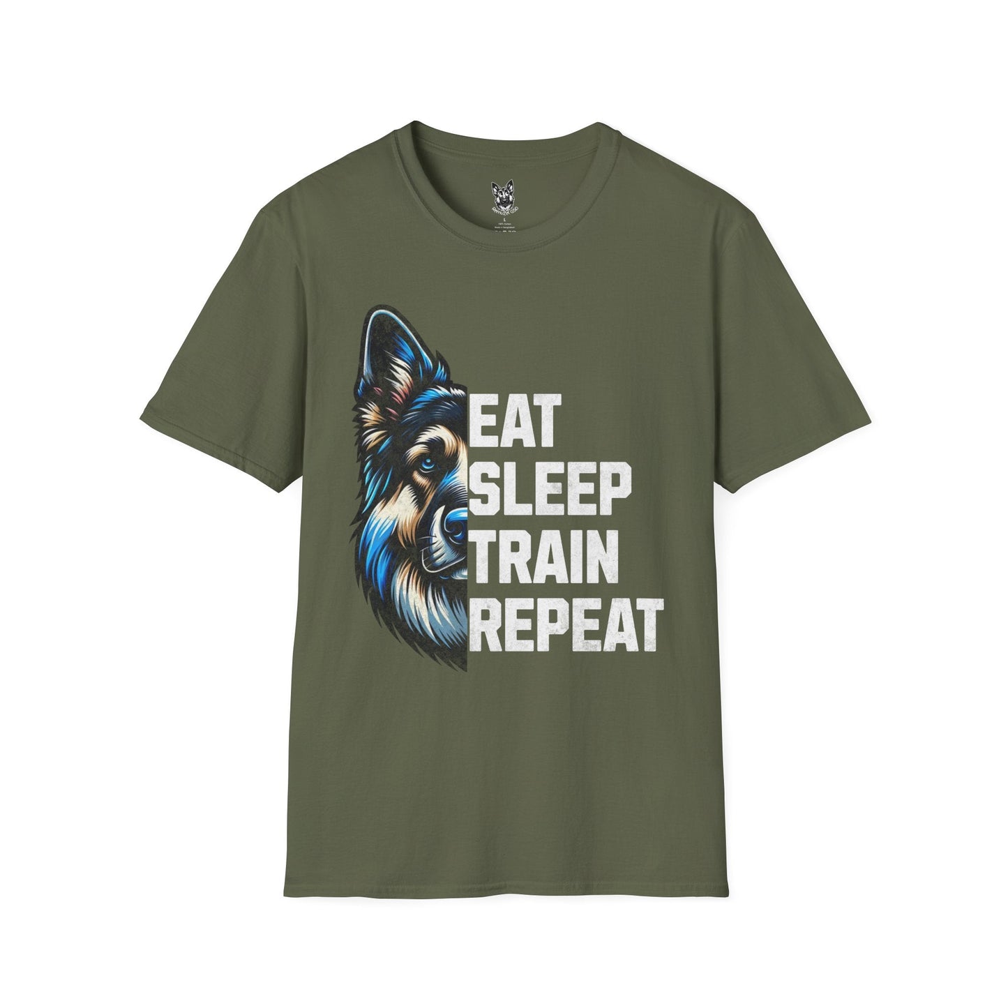 T-Shirt Military Green / S Work Drive Activated – Training German Shepherd T-Shirt (UK)