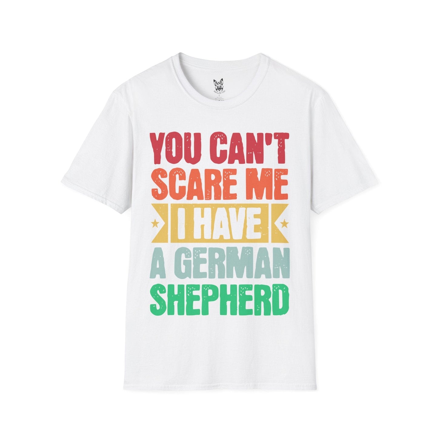 T-Shirt White / S You Can’t Scare Me – Fearless German Shepherd T-Shirt (UK)