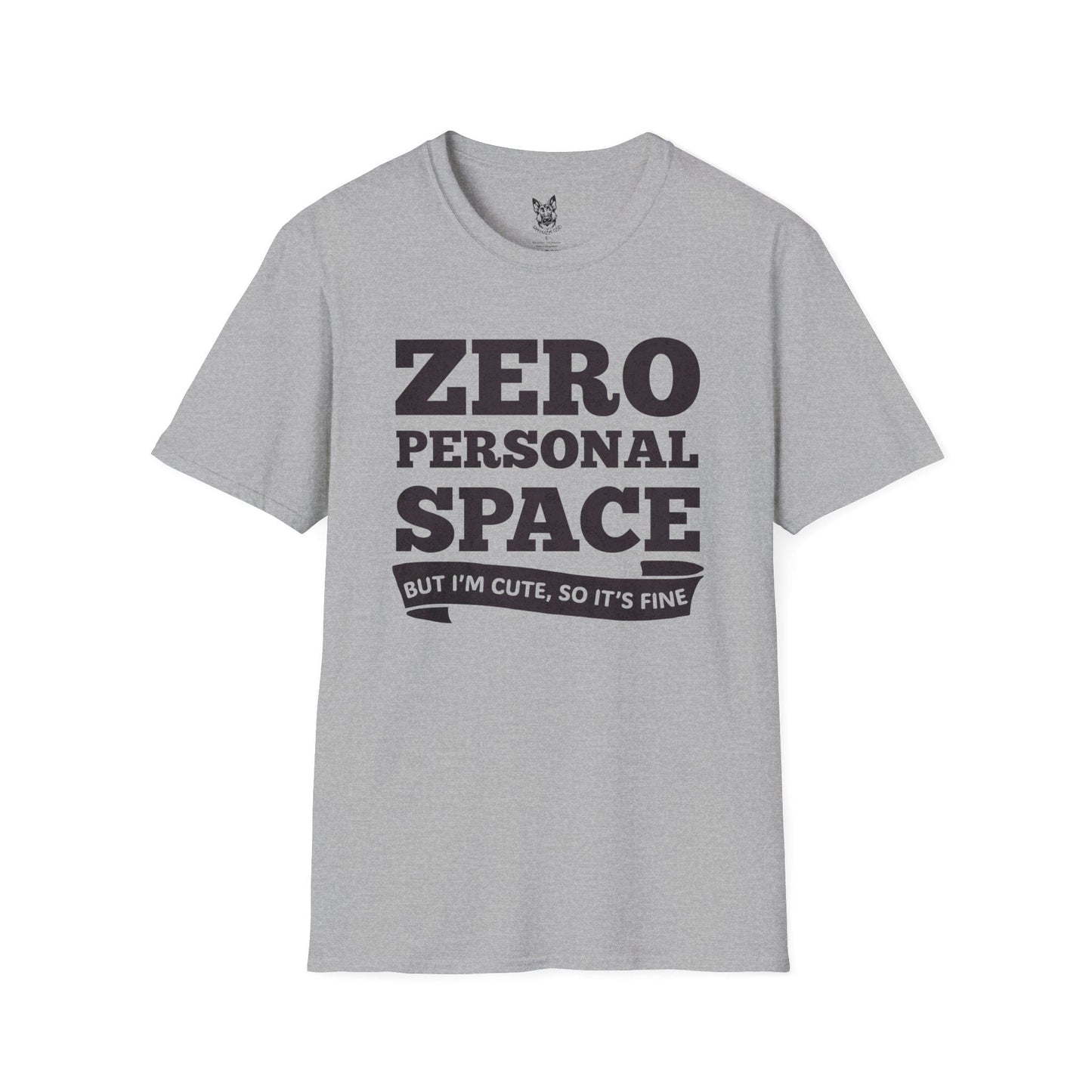 T-Shirt Sport Grey / S Zero Personal Space – Funny German Shepherd T-Shirt (UK)