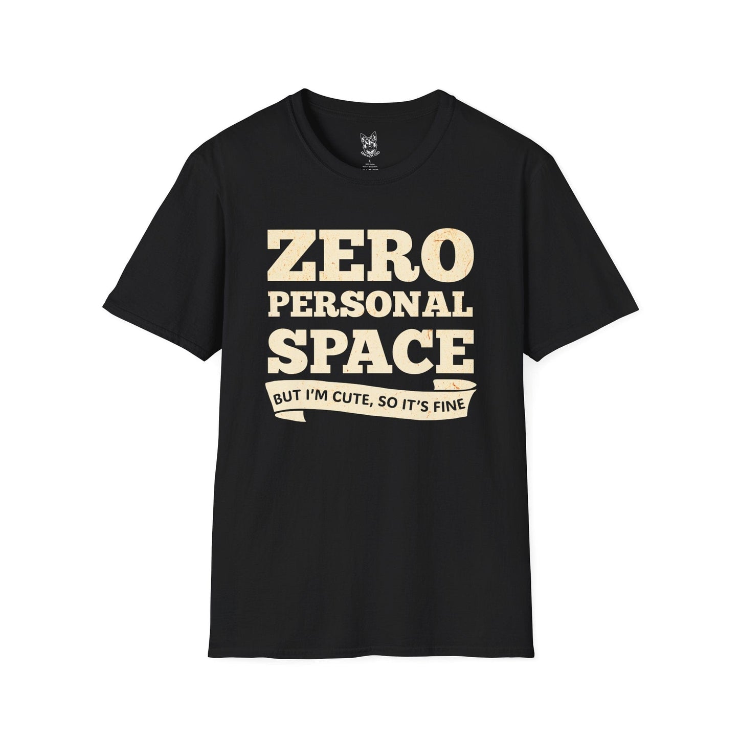T-Shirt Black / S Zero Personal Space – Funny German Shepherd T-Shirt (UK)