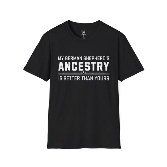 T-Shirt Black / S Ancestry Flex – Sassy German Shepherd T-Shirt (UK)