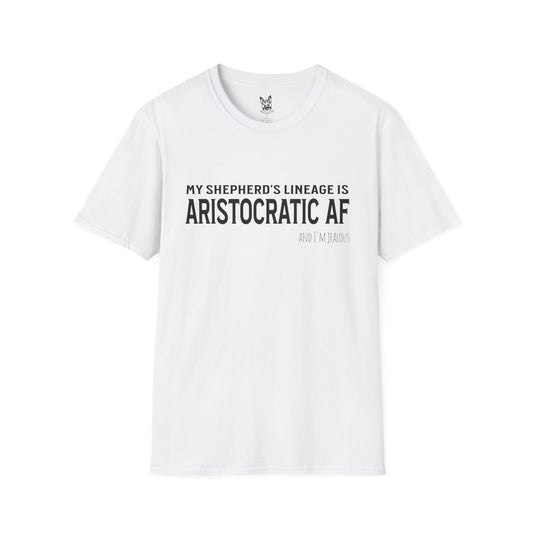 T-Shirt White / S Aristocratic AF – Royal German Shepherd T-Shirt (UK)