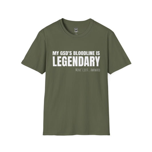 T-Shirt Military Green / S Bloodline: Legendary – Royal German Shepherd T-Shirt (UK)