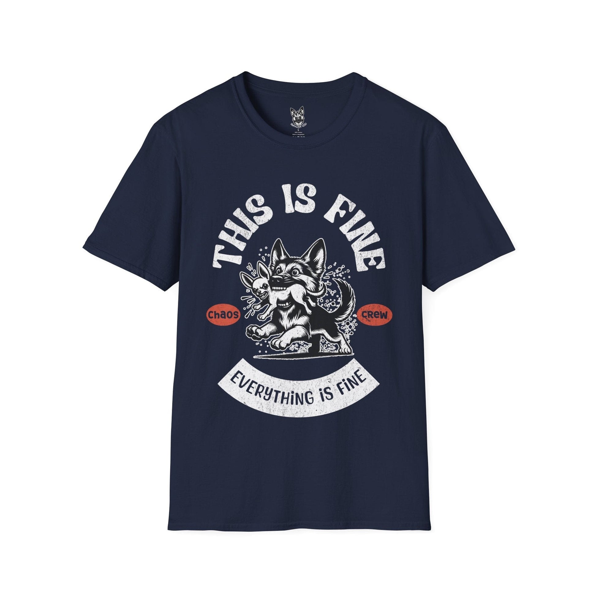 T-Shirt Navy / S Chaos Crew – Funny German Shepherd T-Shirt (UK)
