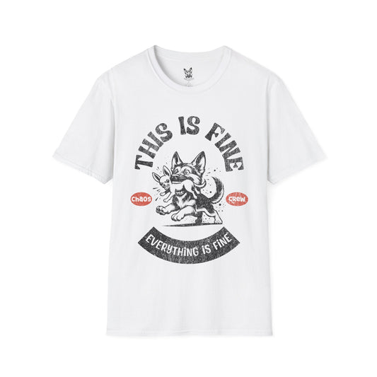 T-Shirt White / S Chaos Crew – Funny German Shepherd T-Shirt (UK)