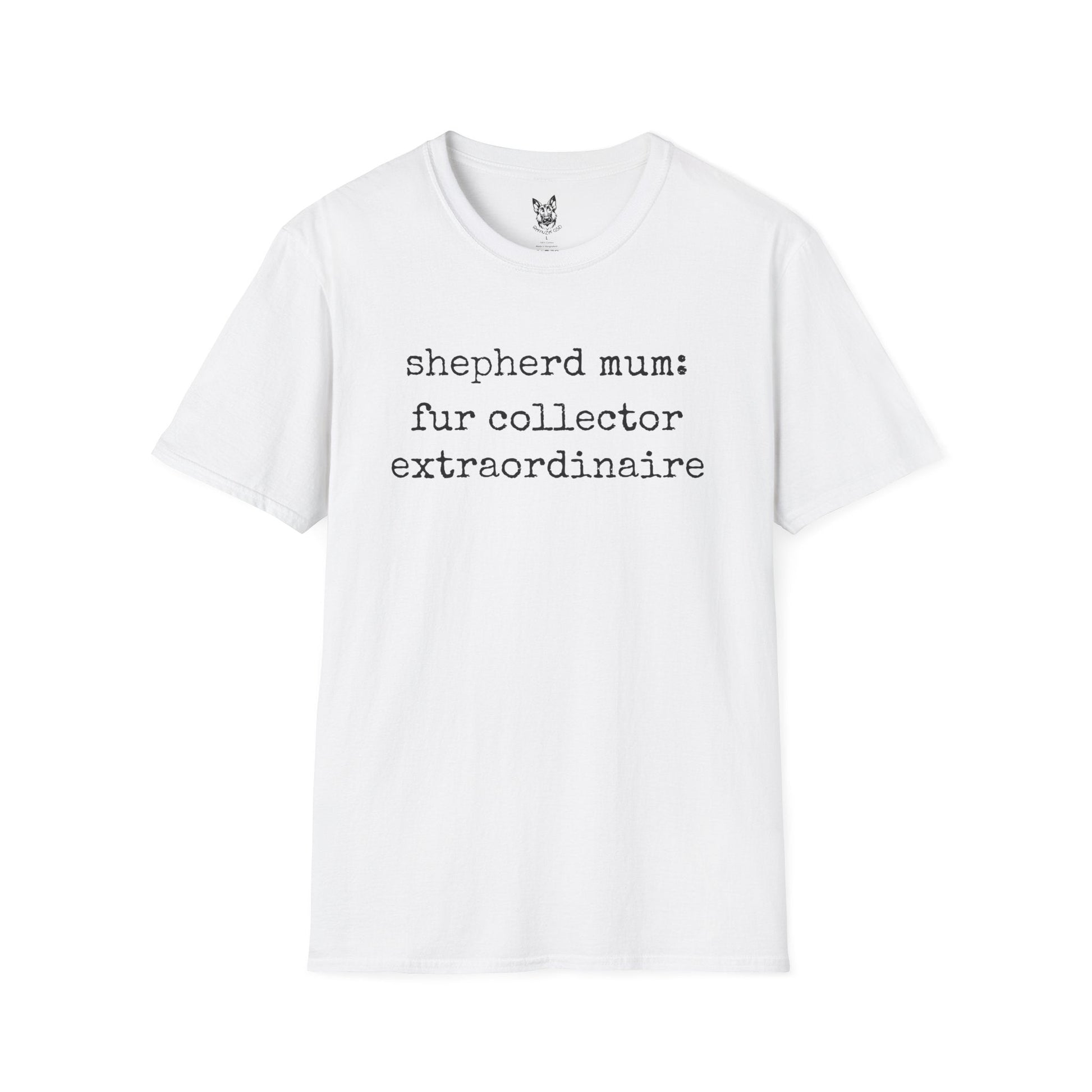 T-Shirt White / S Chief Fur Magnet – Funny German Shepherd T-Shirt (UK)