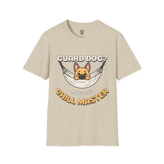 T-Shirt Sand / S Chill Master – Laid-Back German Shepherd T-Shirt (UK)