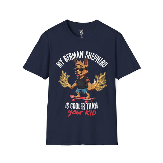 T-Shirt Navy / S Cool Kid Energy – Sassy German Shepherd T-Shirt (UK)