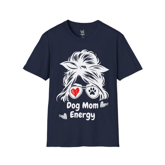 T-Shirt Navy / S Dog Mum Energy – Sassy German Shepherd T-Shirt (UK)
