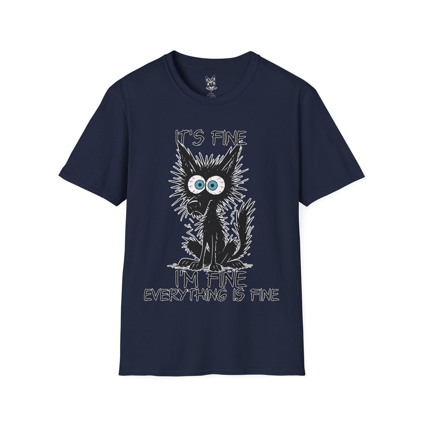 T-Shirt Navy / S Everything Is Fine-ish – Funny German Shepherd T-Shirt (UK)