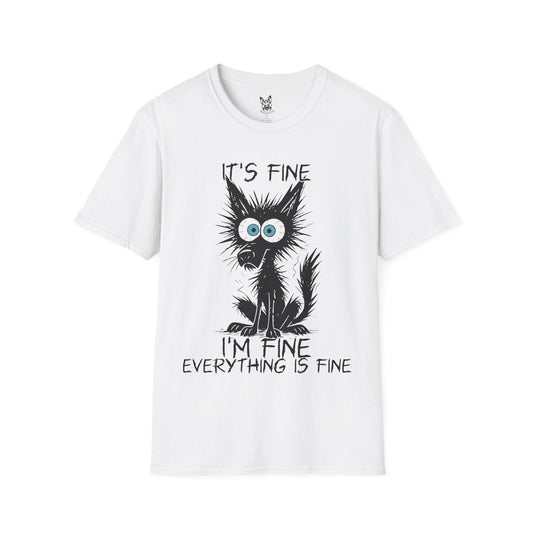 T-Shirt White / S Everything Is Fine-ish – Funny German Shepherd T-Shirt (UK)