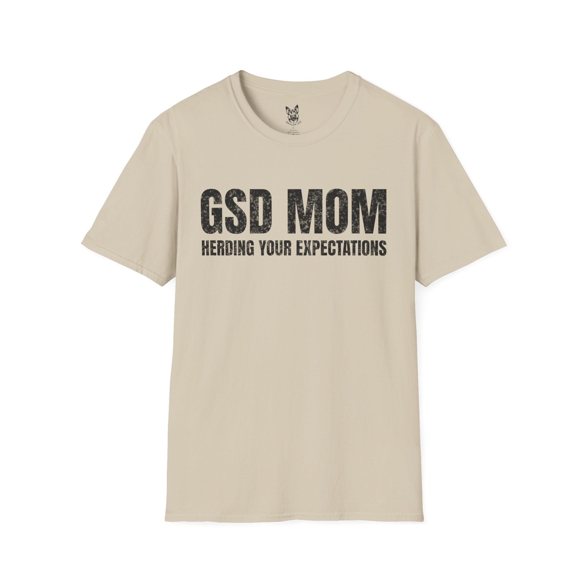 T-Shirt Sand / S Expectation Herder – Relatable German Shepherd T-Shirt (UK)