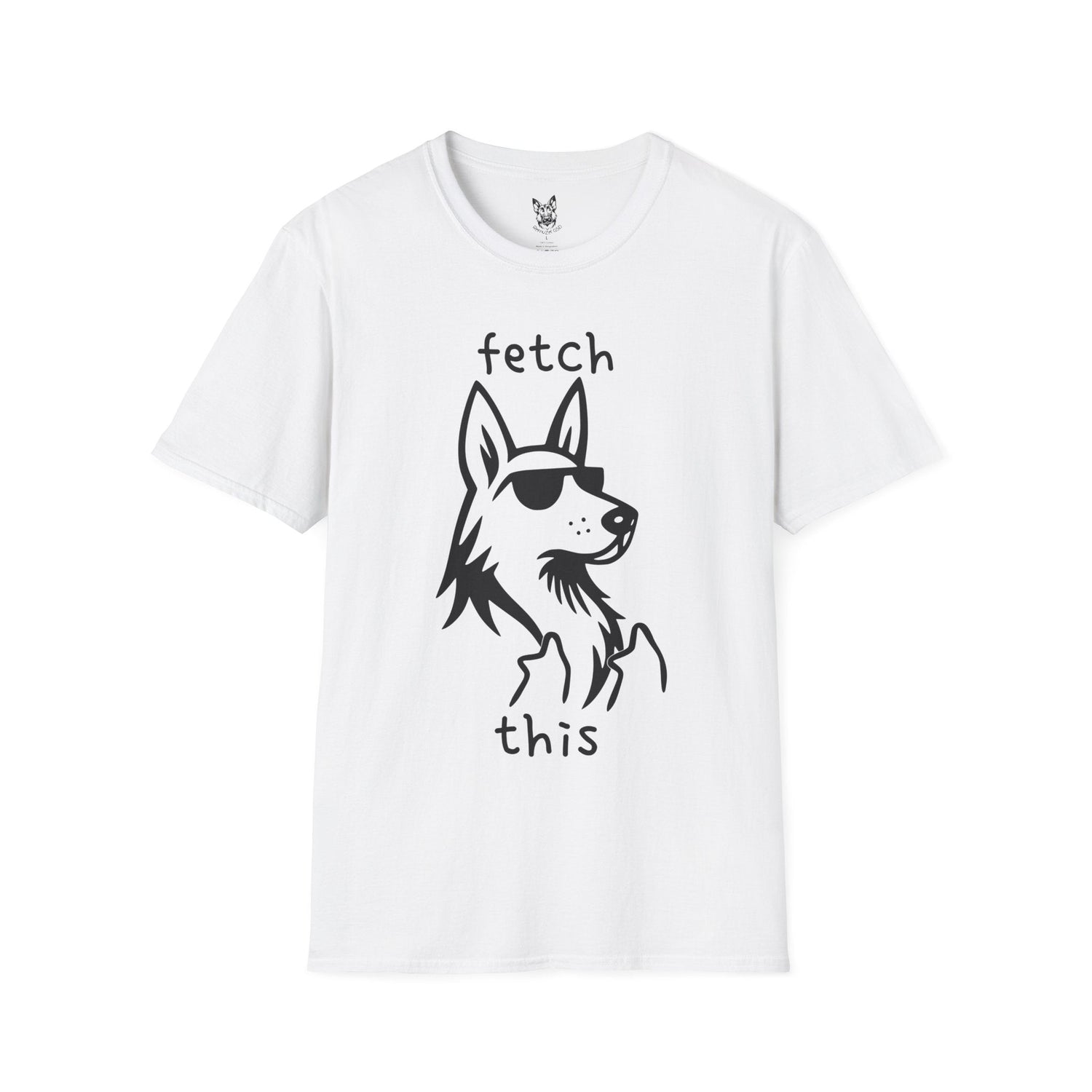 T-Shirt White / S fetch this – Sassy German Shepherd T-Shirt (UK)