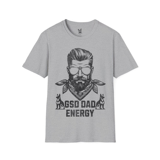 T-Shirt Sport Grey / S GSD Dad Energy – Outlaw German Shepherd T-Shirt (UK)