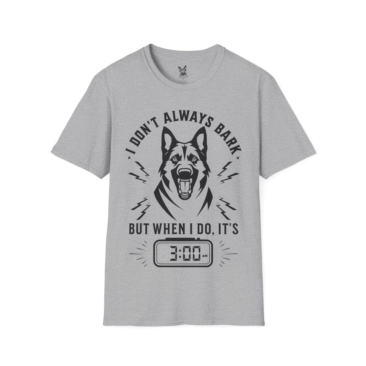 T-Shirt Sport Grey / S I Don’t Always Bark – Funny German Shepherd T-Shirt (UK)