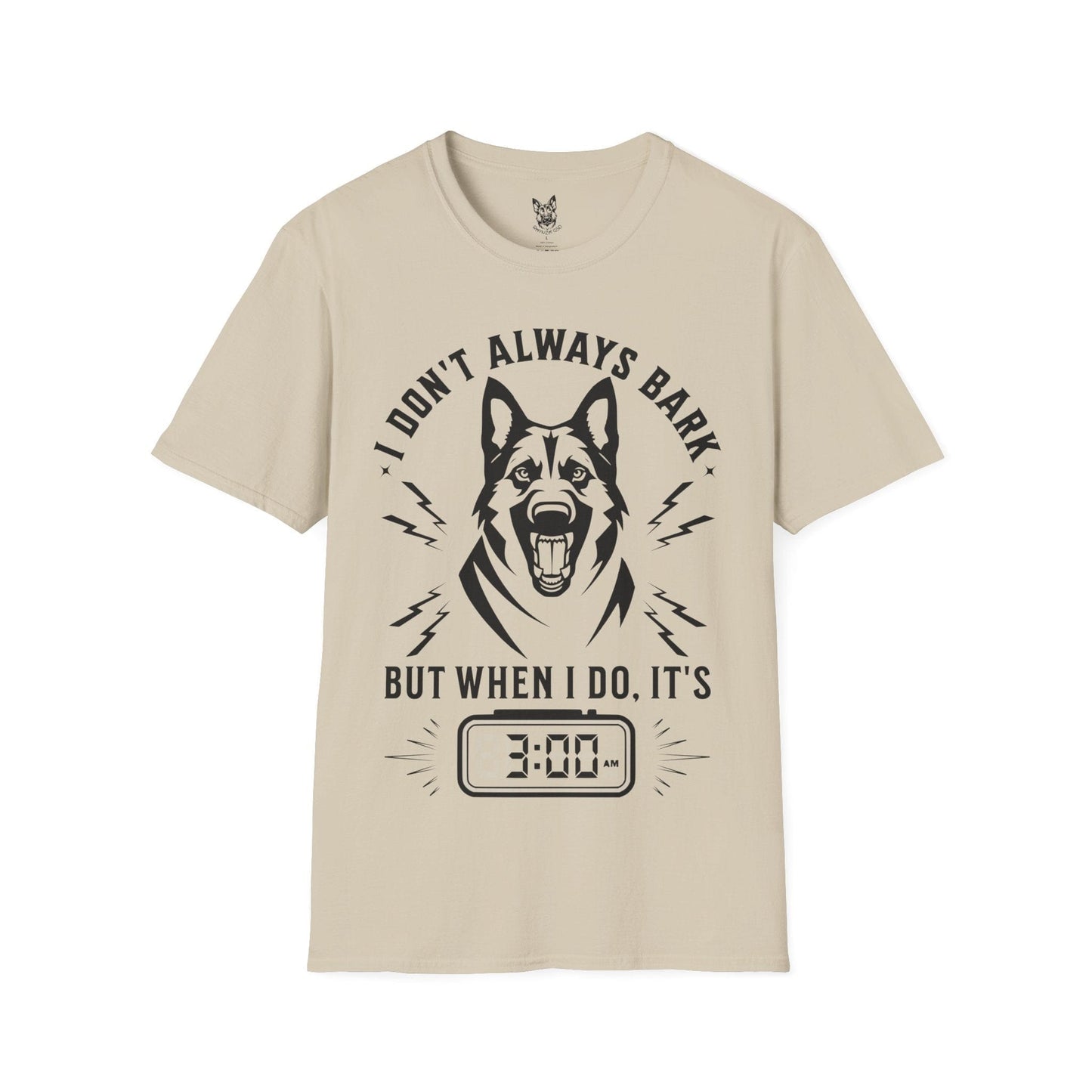 T-Shirt Sand / S I Don’t Always Bark – Funny German Shepherd T-Shirt (UK)