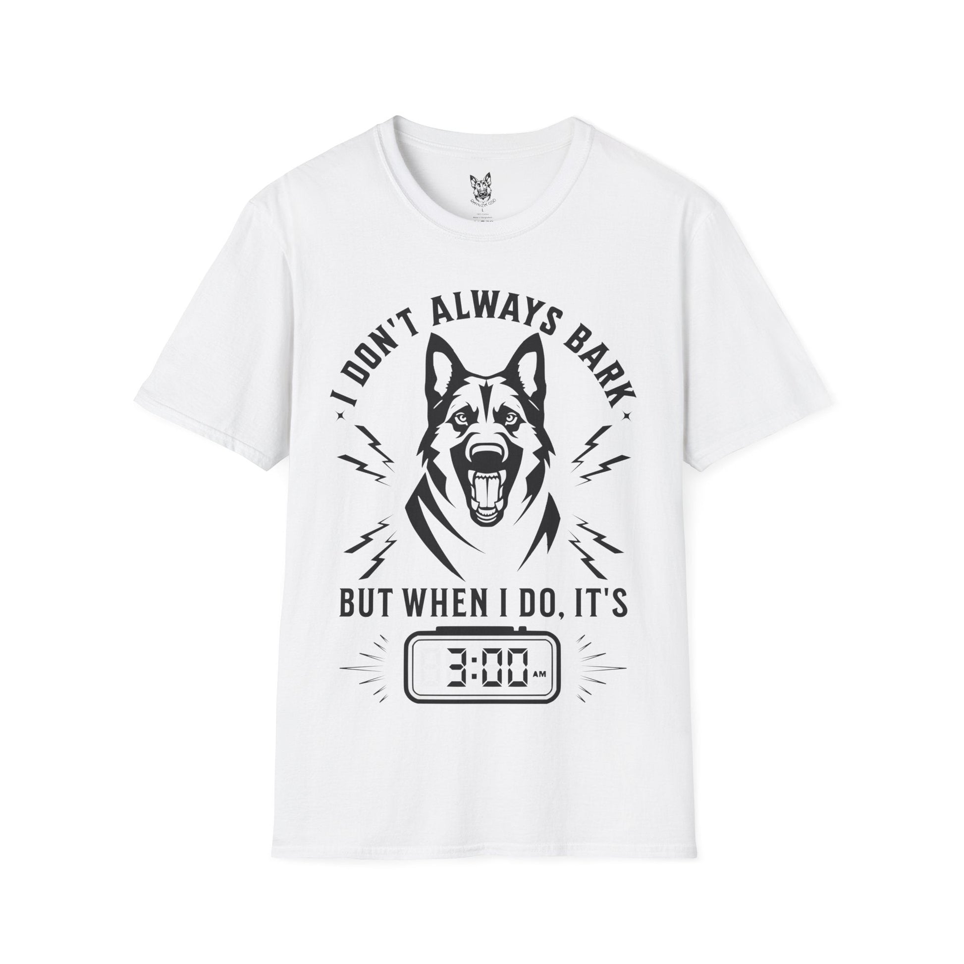 T-Shirt White / S I Don’t Always Bark – Funny German Shepherd T-Shirt (UK)