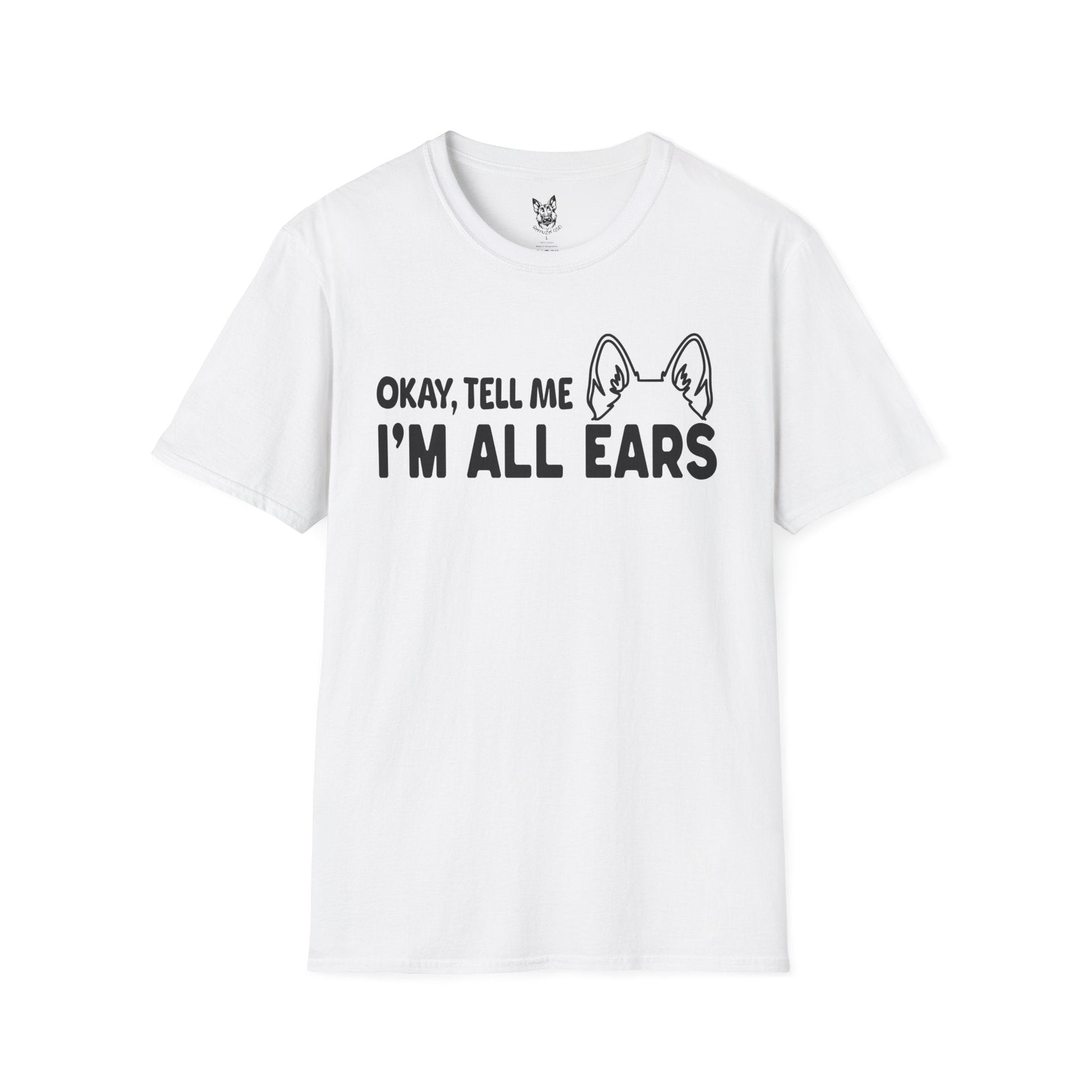 T-Shirt White / S I’m All Ears – Funny German Shepherd T-Shirt (UK)