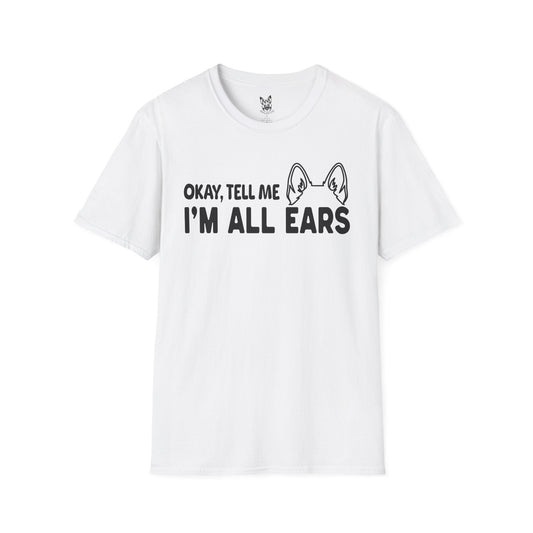 T-Shirt White / S I’m All Ears – Funny German Shepherd T-Shirt (UK)