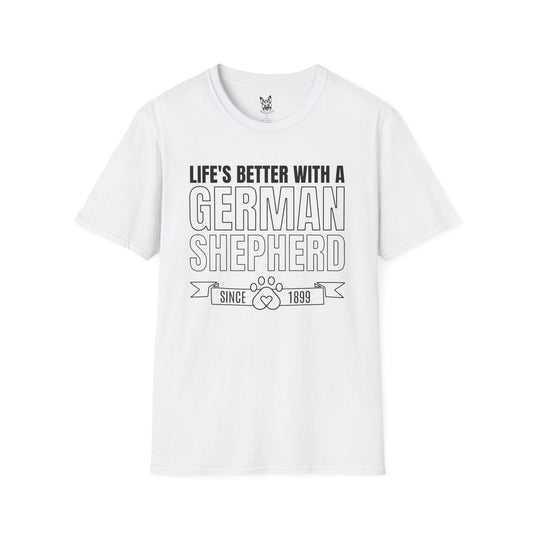 T-Shirt White / S Life’s Better With One – Proud German Shepherd T-Shirt (UK)