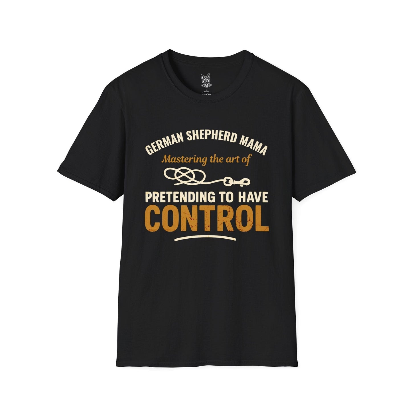 T-Shirt Black / S Master of Controlled Chaos – Funny German Shepherd T-Shirt (UK)