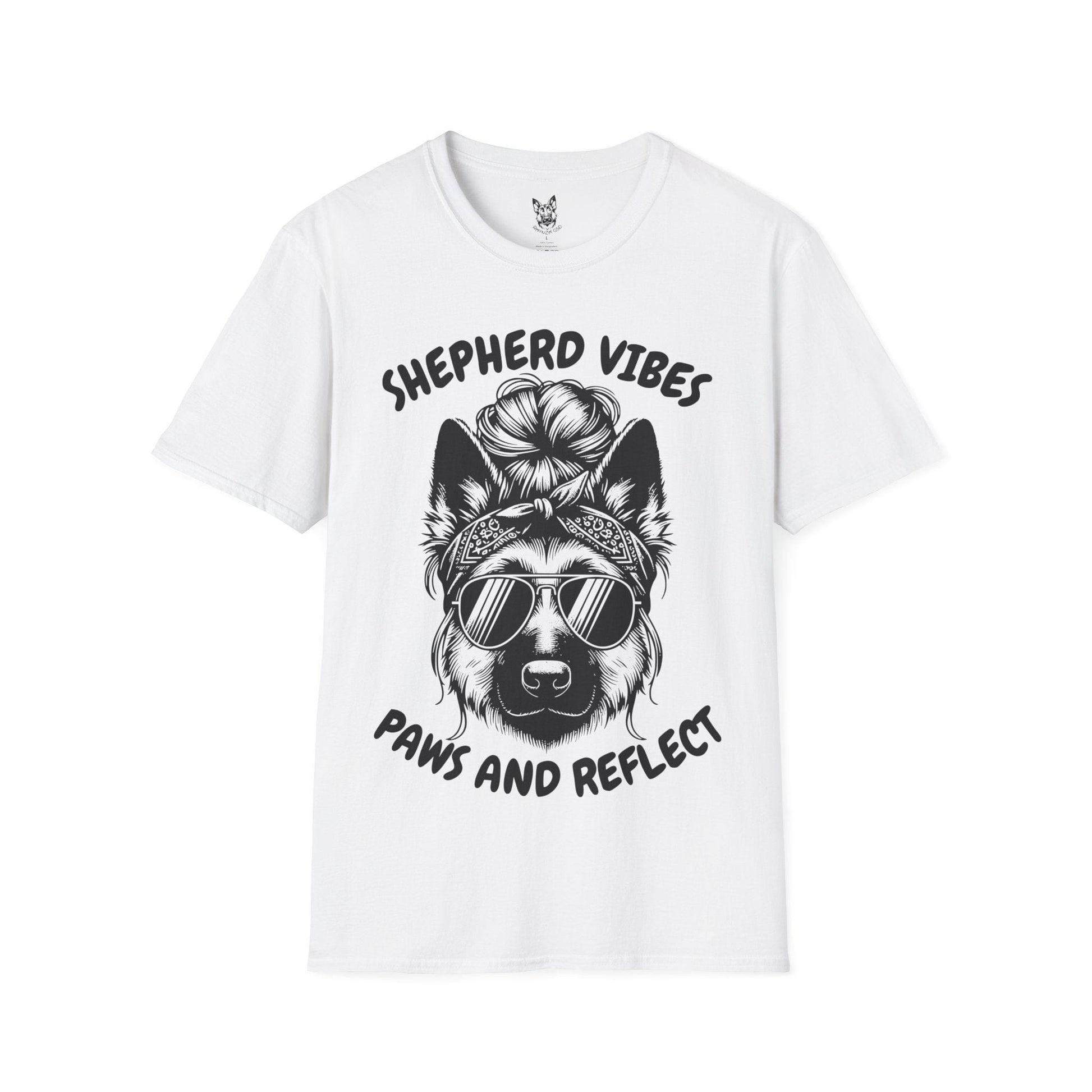 T-Shirt White / S Paws & Reflect – Zen German Shepherd T-Shirt (UK)