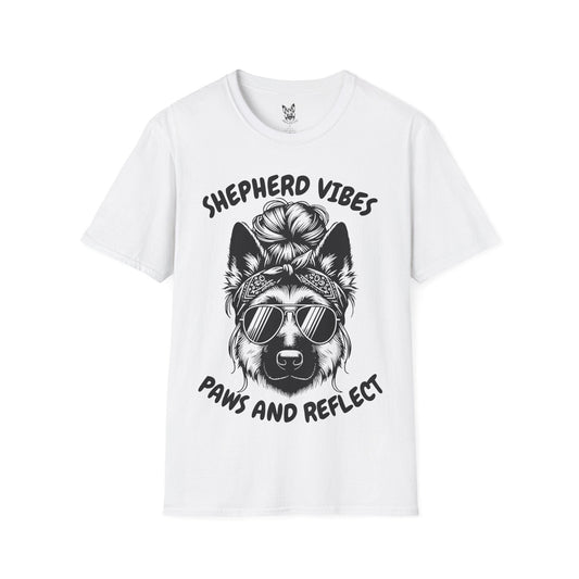 T-Shirt White / S Paws & Reflect – Zen German Shepherd T-Shirt (UK)