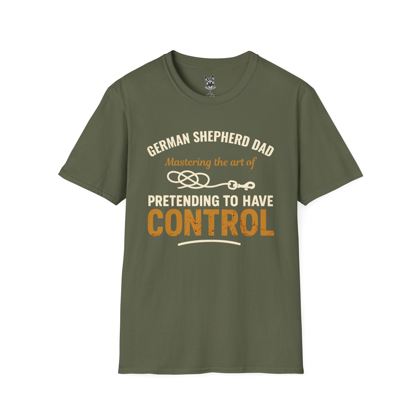 T-Shirt Military Green / S Pretending I’m in Charge – Relatable German Shepherd T-Shirt (UK)